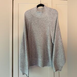 American Eagle Mock Turtleneck Waffle Knit